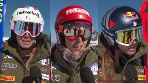 Marta Bassino, Federica Brignone, Sofia Goggia in Val Senales per la preparazione a Soelden