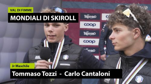 Tommaso Tozzi e Carlo Cantaloni - Jr maschile - Mondiali Skiroll Fiemme 2024