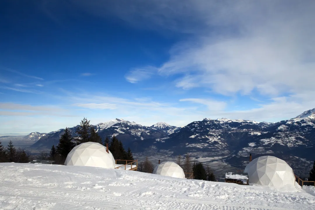 Vista di tre pod