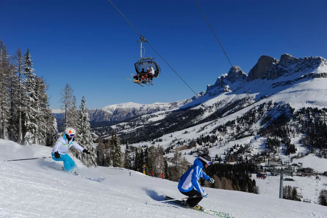 seggiovia pra di tori piste rosengarten carezza   laurin moser 2011