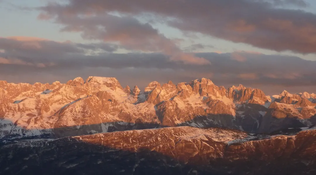 Alba sulle Dolomiti di Brenta