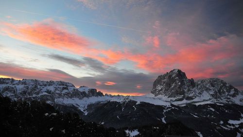 tramonto sul sassolungo