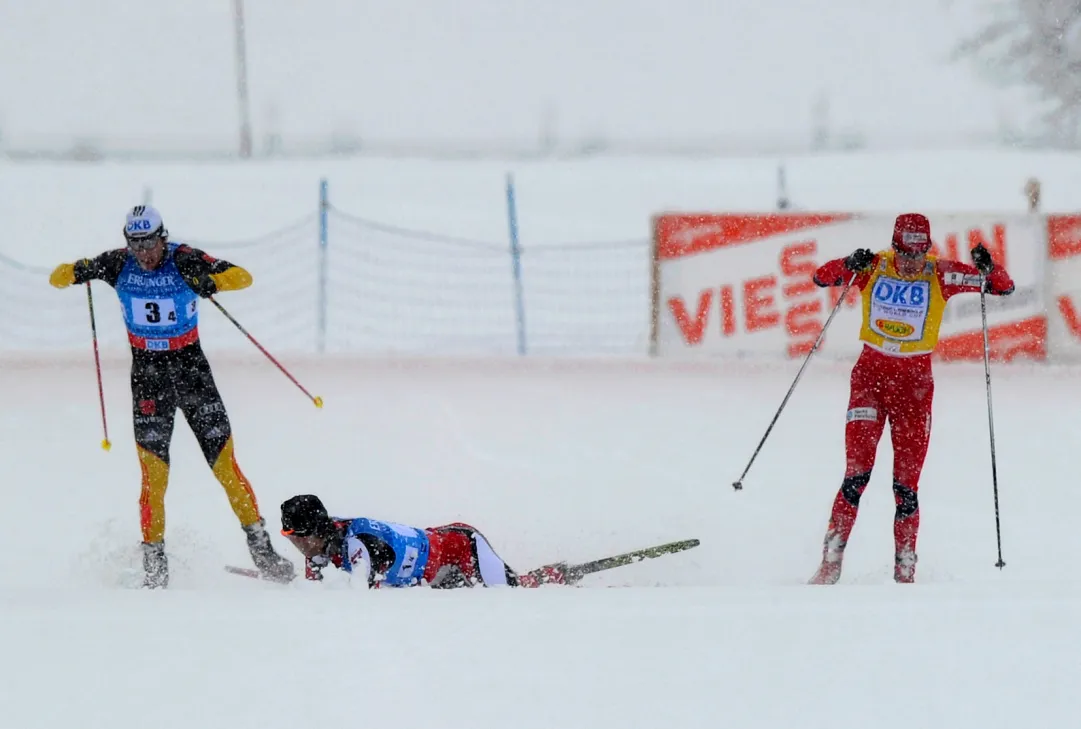 I combinatisti impegnati sullo storico Schattenbergschanze [Presentazione Oberstdorf]