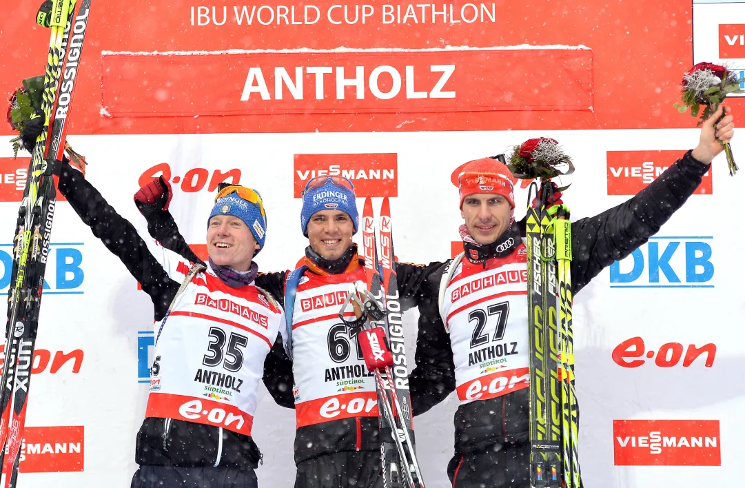 Incredibile ad Anterselva. Lukas Hofer e Simon Schempp vincono ex aequo, tempo aggiustato dopo il traguardo!