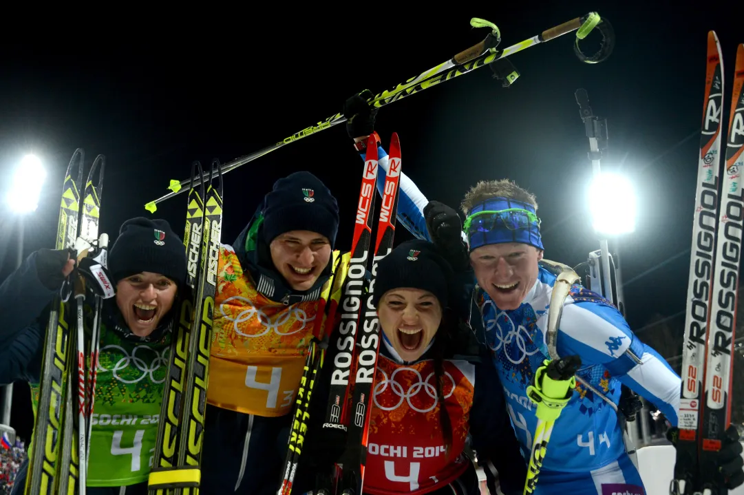 Wierer, Oberhofer, Windisch, Hofer: Italia bronzo! Bjørndalen record nei Giochi invernali