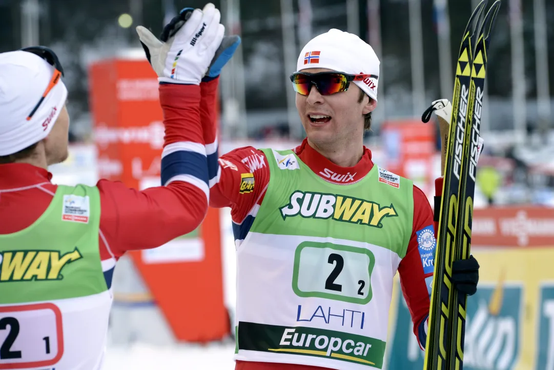 Jørgen Graabak e Håvard Klemetsen dominano la team sprint di Ruka