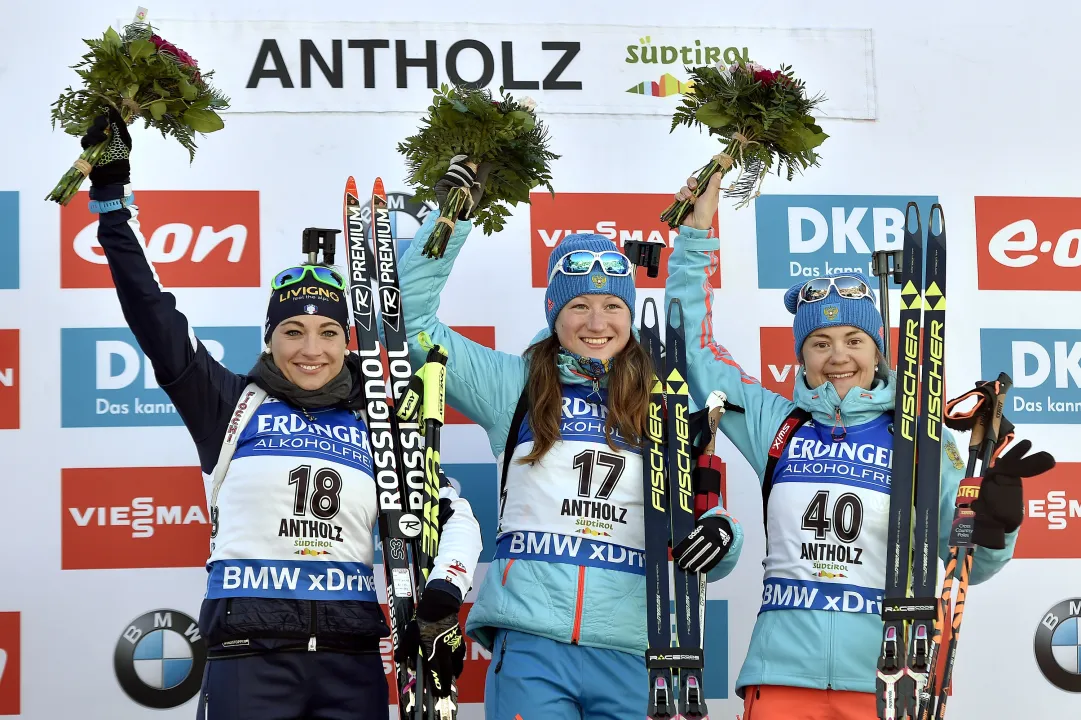 Dorothea Wierer 2^ nella sprint di Anterselva vinta da Olga Podchufarova