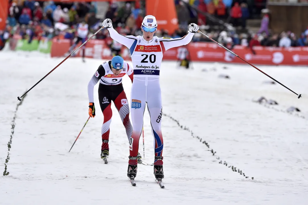 Atto di forza di Magnus Krog nella gundersen-bis di Lillehammer, 12° Lukas Runggaldier