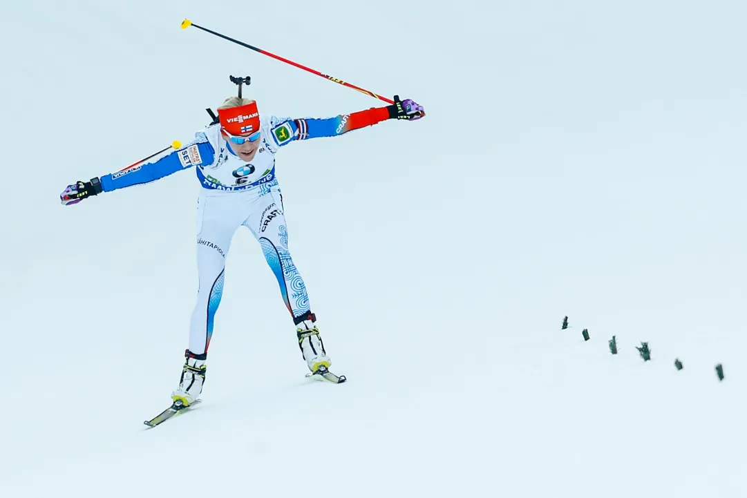 Kaisa Mäkäräinen torna 'finlandese volante' e vince la mass start di Pokljuka