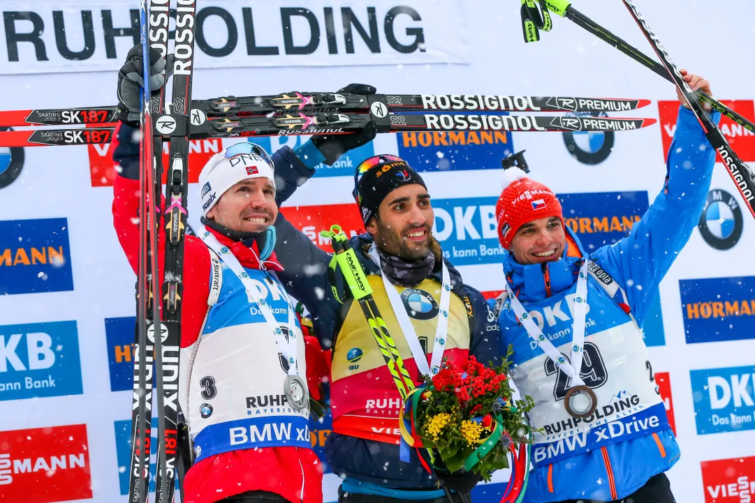 Martin Fourcade: 'Il record di Bjørndalen è vicino, ma non sarà facile'; Svendsen: 'Ha trovato un modo diverso di vincere'