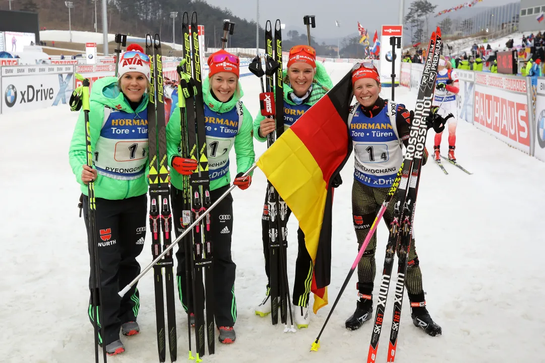 La Germania vince anche senza Dahlmeier (e Hinz). Cinque su cinque nelle staffette femminili!