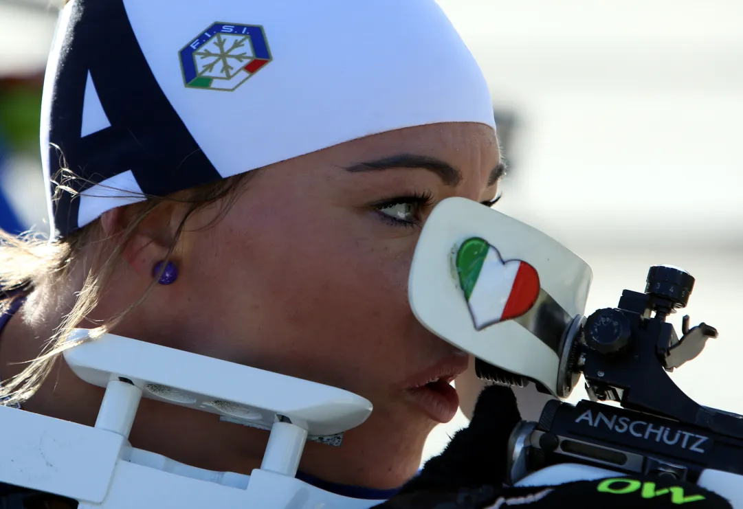 L'Italia del biathlon a Corrençon-en-Vercors. Il tiro