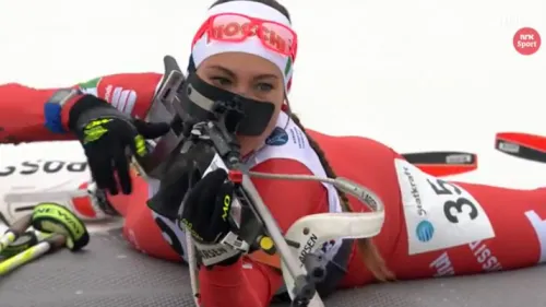 Il video integrale della sprint di Sjusjøen di Dorothea Wierer, con siparietto finale