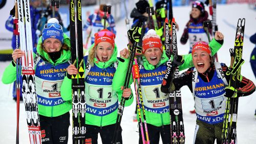 La Germania vince alla distanza la staffetta femminile dei Mondiali di Hochfilzen. Amaro 5° posto per l'Italia