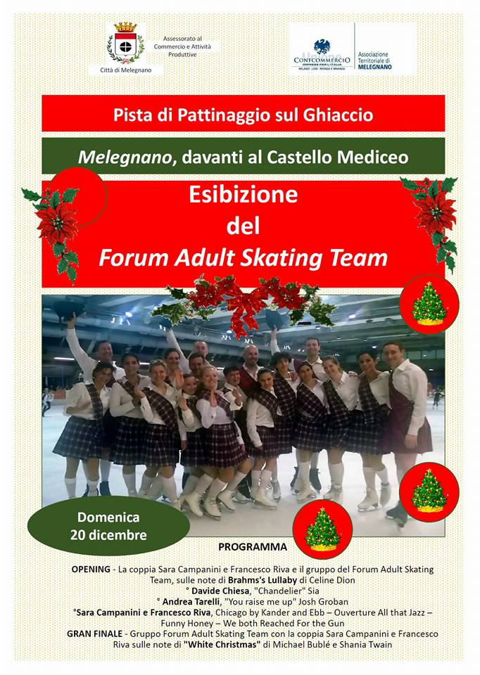 Esibizione del Forum Adult Skating Team