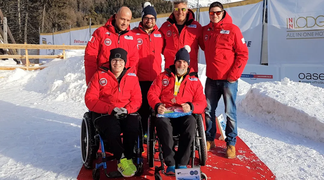 Fabrizio Caselli è quinto a Sankt Moritz nell'ultimo round della Coppa del Mondo di Parabob