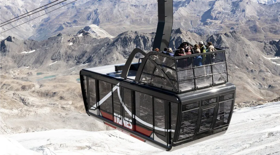 Inaugurata a Tignes la funivia a cielo aperto più grande del mondo