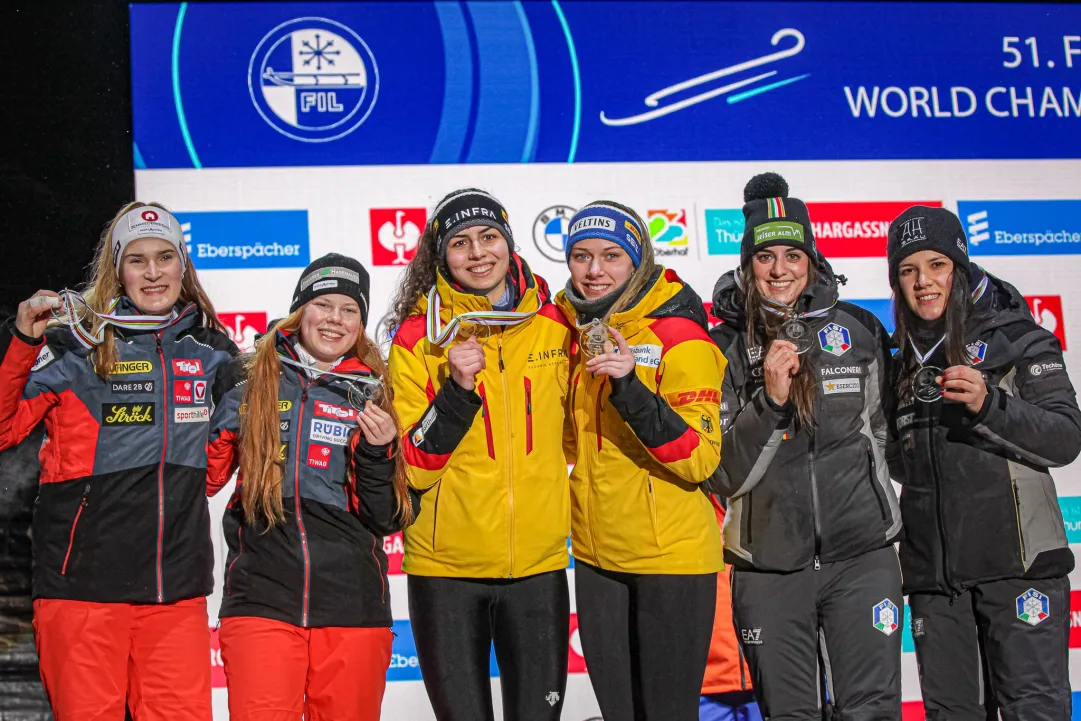 E' ancora bronzo per le azzurre Votter-Oberhofer ai mondiali di Oberhof!