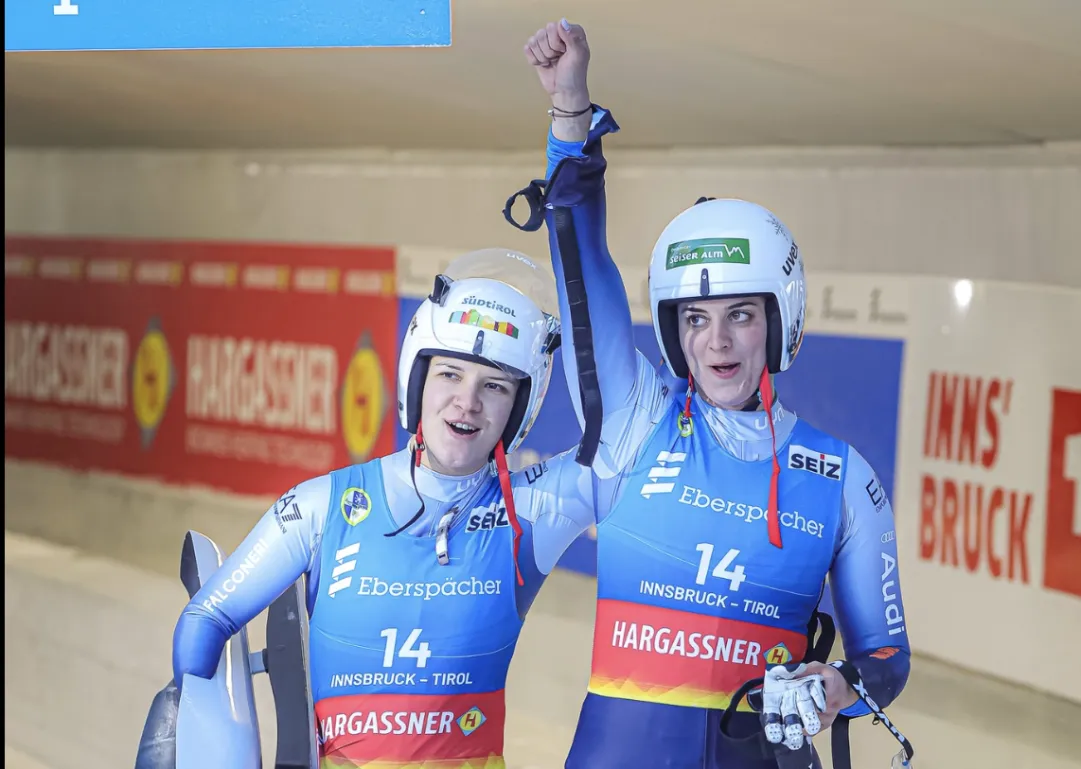 Voetter-Oberhofer trascinano la staffetta italiana sul podio europeo di Igls!