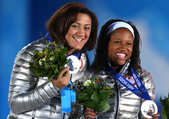 Elana Meyers si allena per le Olimpiadi estive di Rio 2016