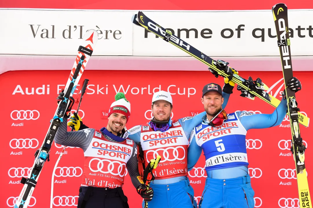 Le parole dei tre sul podio della Discesa di Val d’Isere. Jansrud: “È incredibile”; Fill: “Ho cominciato come lo scorso anno”