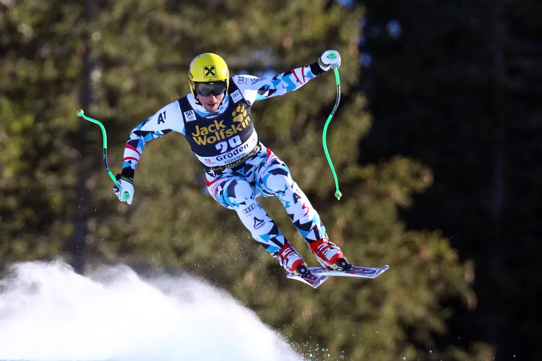 Max Franz sorprende tutti e vince la Discesa della Val Gardena