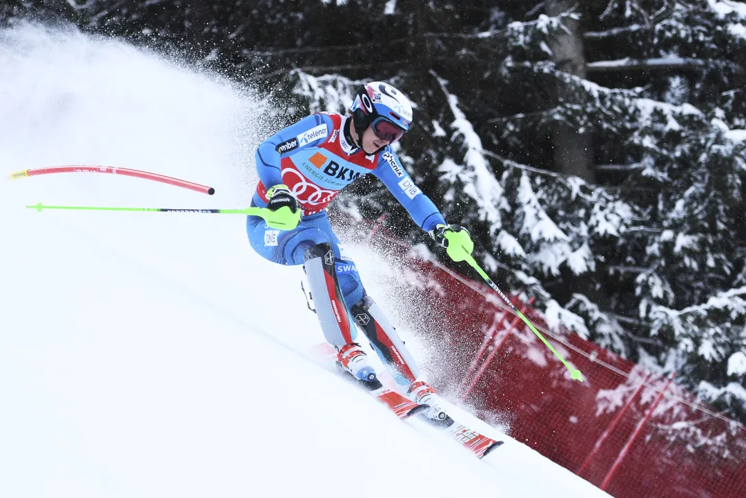 Il solito Kristoffersen comanda dopo la prima manche dello Slalom di Wengen