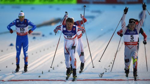 Petter Northug vince al fotofinish l’oro nella Sprint mondiale di Falun