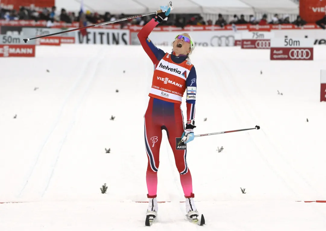 Grandissima vittoria sul filo di lana di Therese Johaug nella 5km di Lillehammer