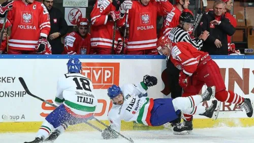 EIHC - Nel terzo periodo l'Italia cede alla Polonia