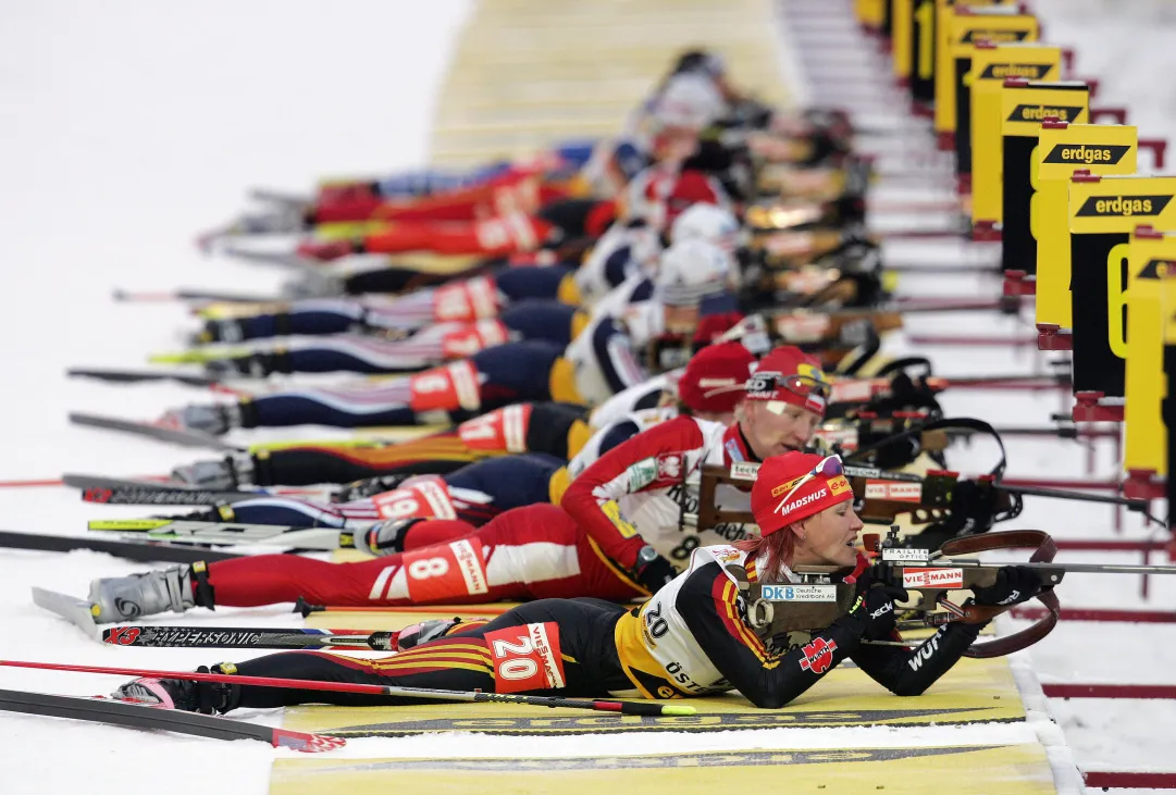 La presentazione della Coppa del Mondo di biathlon di... 10 anni fa