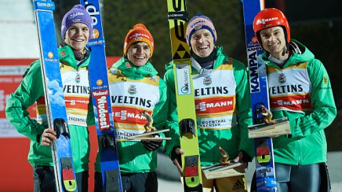 La Germania si impone nel team event dimezzato di Willingen