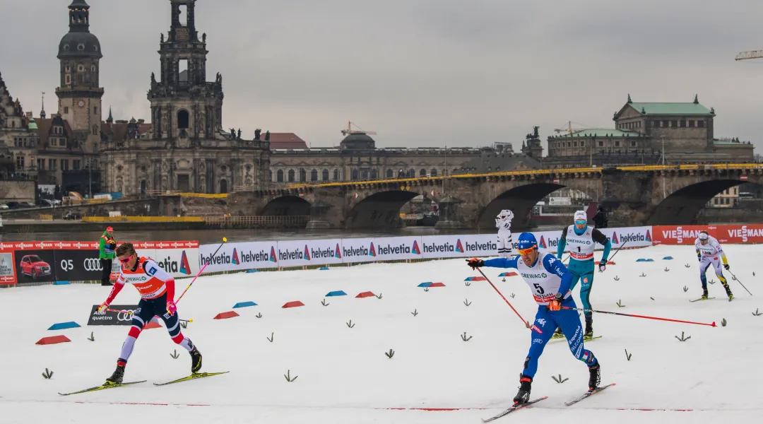 Pellegrino strepitoso a Dresda, stampa Klæbo nel finale e conquista il 10° successo