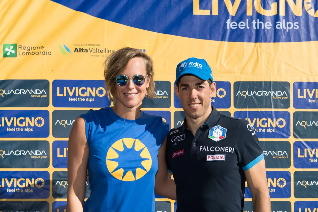 Livigno ha inaugurato l'anello di fondo, ospiti d'onore Chicco Pellegrino e la 'Divina' Federica Pellegrini