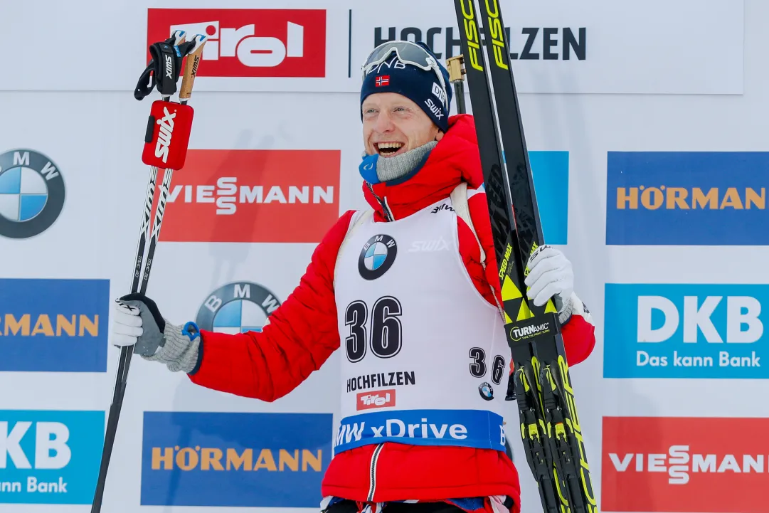 Johannes Bø firma la doppietta a Hochfilzen, suo anche l'Inseguimento