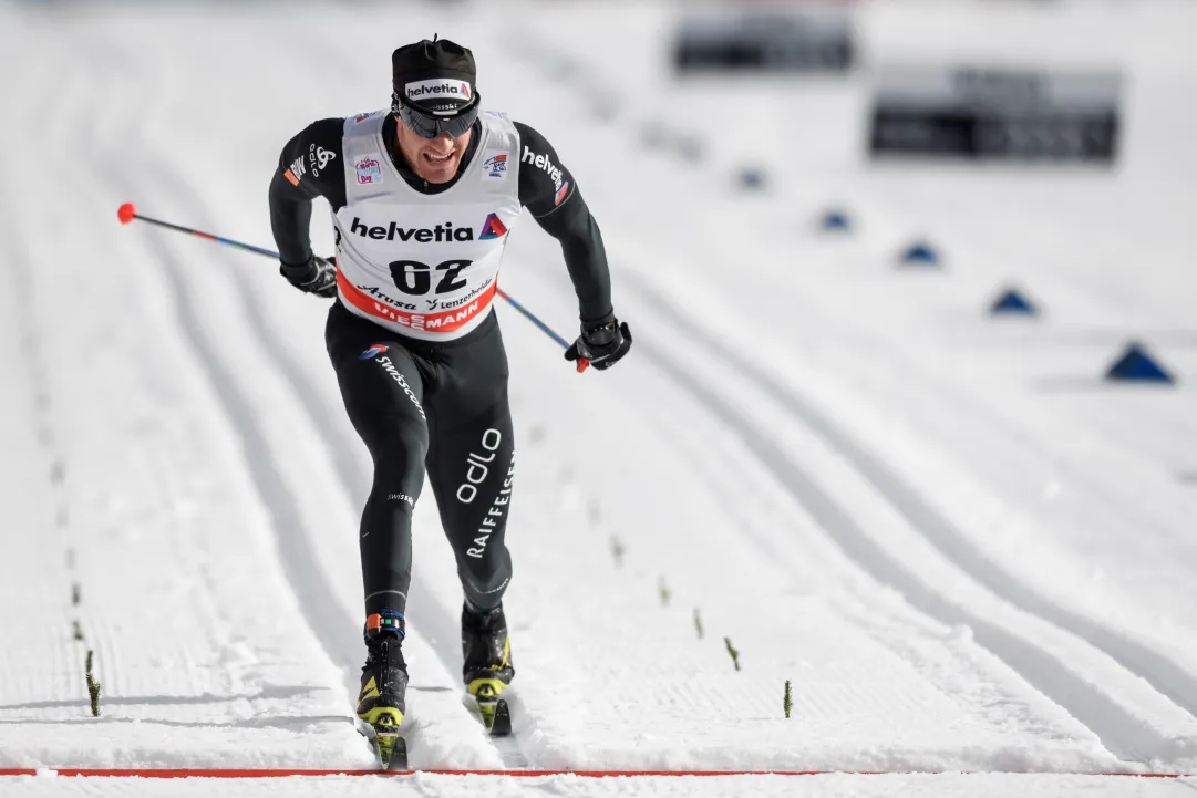 Dario Cologna vince sul filo di lana la 15 Km di Lenzerheide, 8° De Fabiani