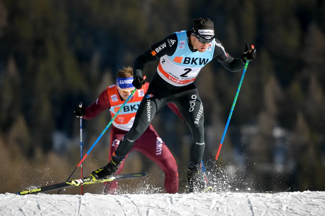 Cologna fa il bis a Lenzerheide, vince l'inseguimento e prende la testa del Tour de Ski