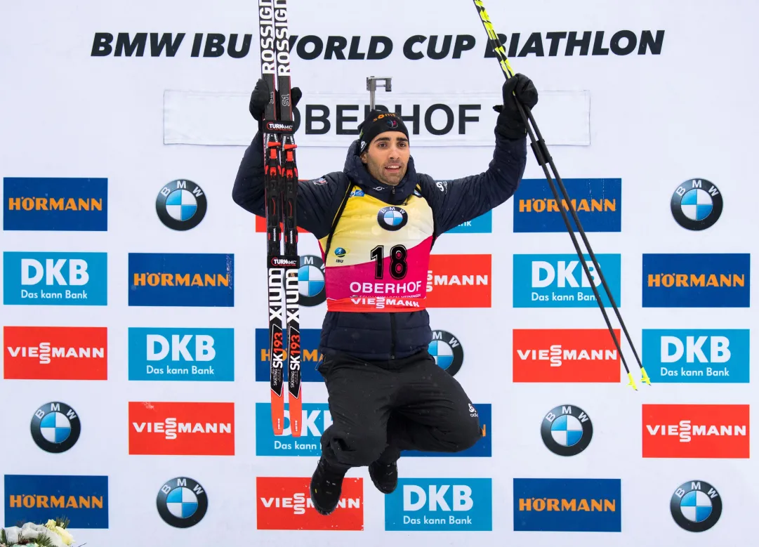 Martin Fourcade trionfa nella sprint di Oberhof, sesto Lukas Hofer