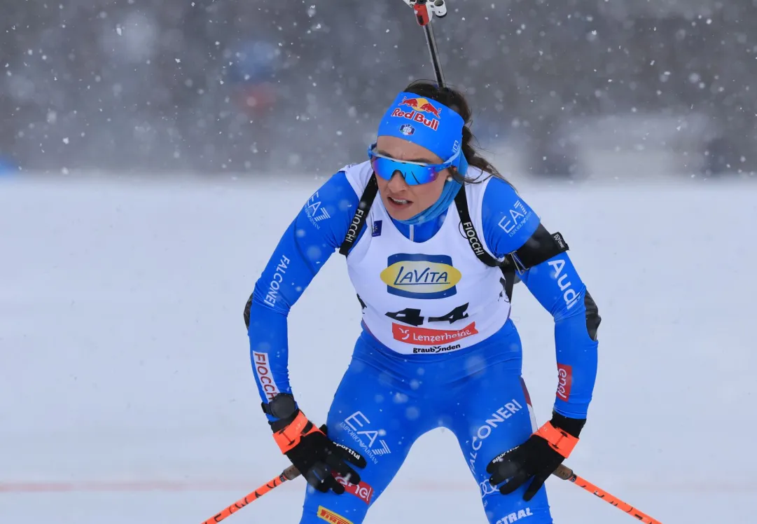 Wierer out per l'Inseguimento di Lenzerheide: start alle 12.05 con Braisaz davanti e Michela Carrara in zona podio