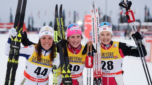 Podio regale nella 10 Km in alternato di Ruka