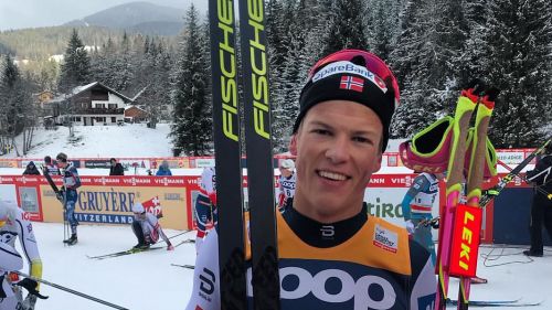 Johannes Høsflot Klæbo vince in rimonta l'Inseguimento in tecnica classica di Dobbiaco