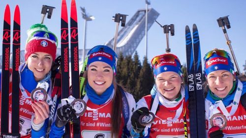 Azzurre sul podio nella staffetta femminile di Oslo