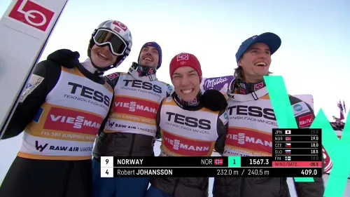 Apoteosi norvegese nella prova a squadre di Vikersund