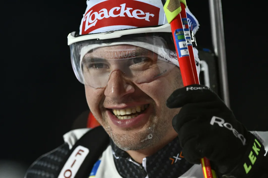 Dominik Windisch è terzo nella sprint di Oberhof vinta da Julian Eberhard