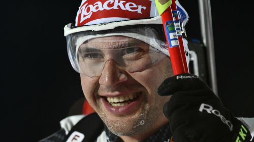 Dominik Windisch è terzo nella sprint di Oberhof vinta da Julian Eberhard