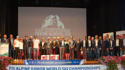 Presentati a Canazei i Mondiali juniores di sci alpino 2019 della Val di Fassa