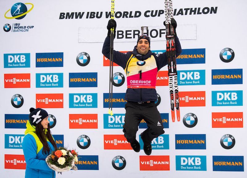 Martin Fourcade concede il bis trionfando anche nell'inseguimento di Oberhof