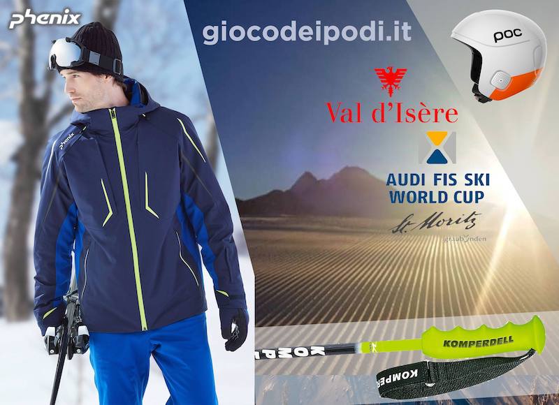 Indovina i podi di Coppa del Mondo di sci alpino di St. Moritz e Val d'Isère, in palio splendidi premi Phenix, POC e Komperdell