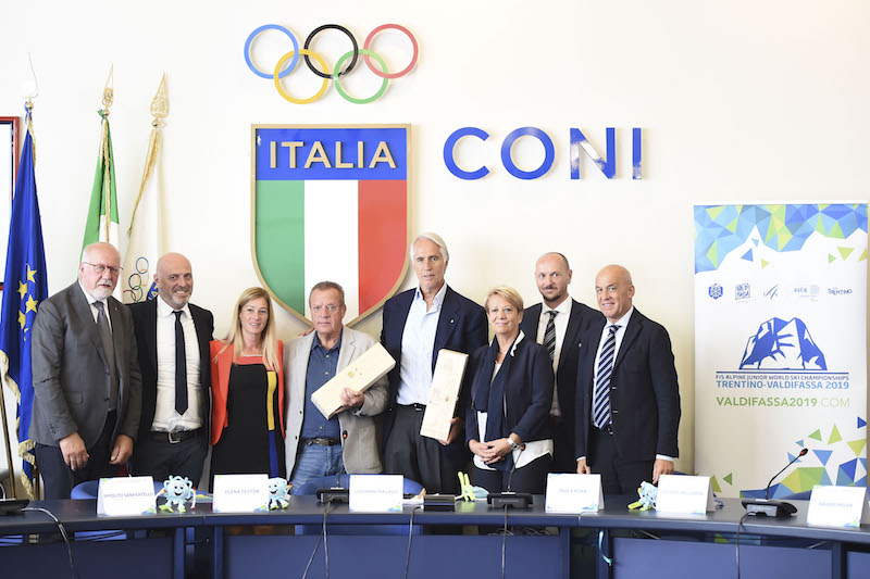 Presentati al Coni i Mondiali juniores di Val di Fassa 2019