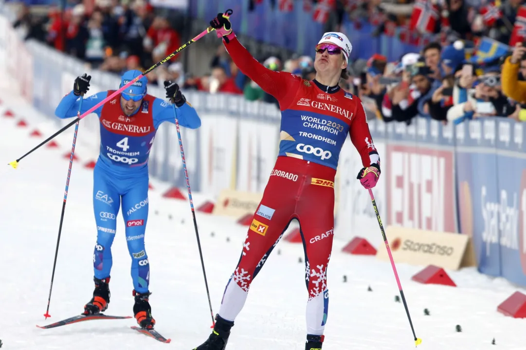 Che emozioni nello skiathlon iridata di Trondheim: arriva il bis per Klaebo, chiude 5° un eroico Pellegrino!